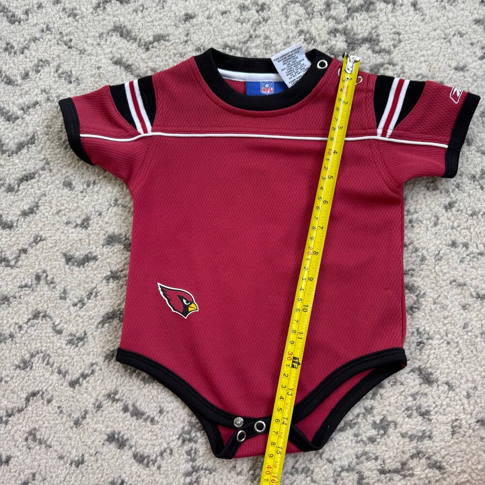 Vtg Reebok NFL Arizona Cardinals Jersey Baby Infant Bodysuit 6-9M - Picture 4 of 4